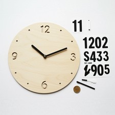 Uhr Aufkleber Zahlen Set 1-12 Ziffernblatt Sticker 1-5cm Höhe Wanduhr Folie