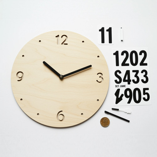 Uhr aufkleber zahlen set - aufkleber, 1-12