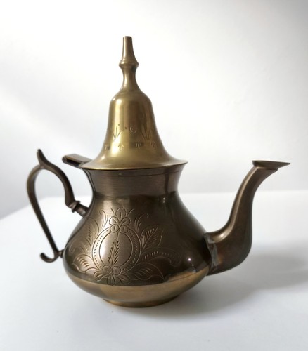 Vintage teekanne messing - vintage,