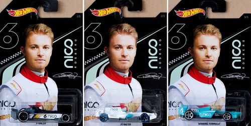 Nico rosberg set modellautos - rosberg,