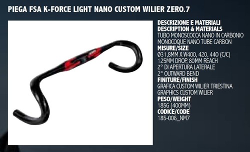 Custom wilier zero fsa - custom, zero.7"