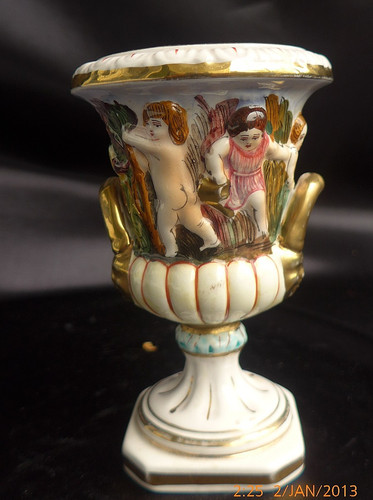 Trichtervase capodimonte - trichtervase,