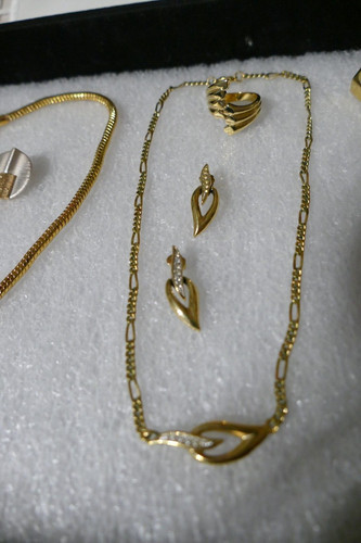 Modeschmuck vergoldet - , in