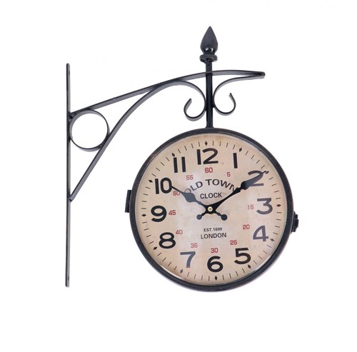 Wanduhr aus metall vintage - aus,