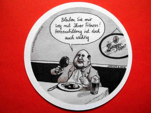 Bierdeckel schlappeseppel - bierdeckel,