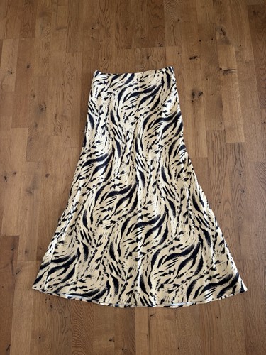 Rock satin slipskirt zebra - satin,