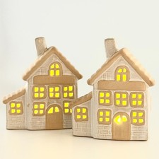 Keramik Lichthaus Weihnachten