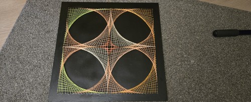 Fadengrafik wandbild holz - fadengrafik,