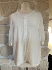 Retro Damen Bluse aus DDR Zeiten? weiß Größe g88 mit Spitze