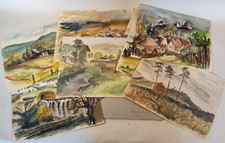 9 x Aquarell Bild Nachlass K