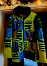 Jacke Mit Kapuze Hippie Style