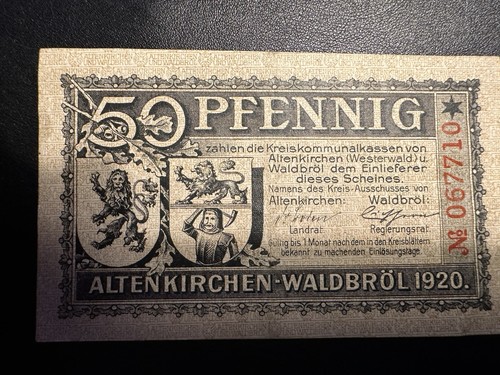 Notgeld altenkirchen 1920 - ,