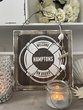 Holz-Schild Deko-Schild Rettungsring Landhaus Hamptons Beach-House