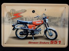 Blechschild simson moped - blechschild,