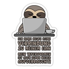 Keine Verbindung zum Elan Homeoffice Homeschooling Aufkleber Sticker