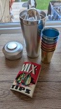Cocktail Shaker + 6 Becher - Vintage - 60er Jahre - DDR