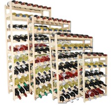 Weinregal Flaschenregal Flaschenständer für 12-91 Flaschen Kiefer Holz RW-1