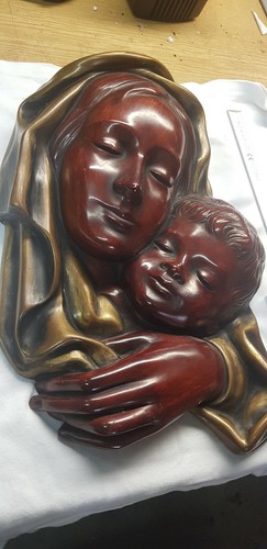 Wandbüste relief betende - wandbüste,