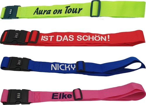 Kofferband mit name - mit,