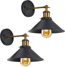 2X Vintage Wandleuchte 180°