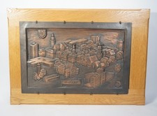 Vintage großes XXL Kupferbild