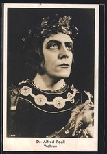 Schauspieler Dr. Alfred Poell als Wolfram, Filmszene, Ansichtskarte 