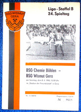 BSG Wismut Gera  -  BSG Chemie