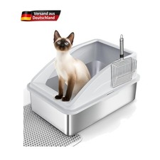 Katzenklo Edelstahl XXL 30L