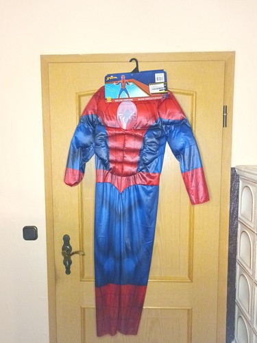 Spiderman deluxe kostüm - deluxe,