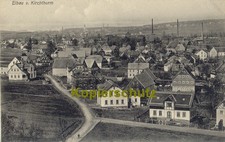 s/w AK Eibau; Blick v. Kirchturm westwärts auf Schiller- u. Kirchstraße, um 1910