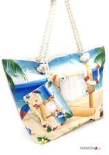 JUICE Damen Tasche Strandtasche Baden Sauna Shopper groß Motive