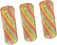 3 Rasta Design Glas gedrehte