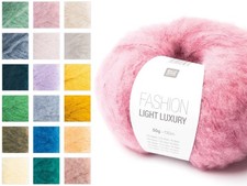 RICO FASHION LIGHT LUXURY Wolle Mischgarn weich mit Alpaka (50g, Farbauswahl)