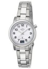 MASTER TIME Damenarmbanduhr Funkuhr MTLA-10301-12M Langzeitbatterie