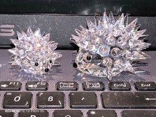 2x Swarovski Figur Kristall 013265 Igel 6 cm. Top Zustand klein 013989  #110625