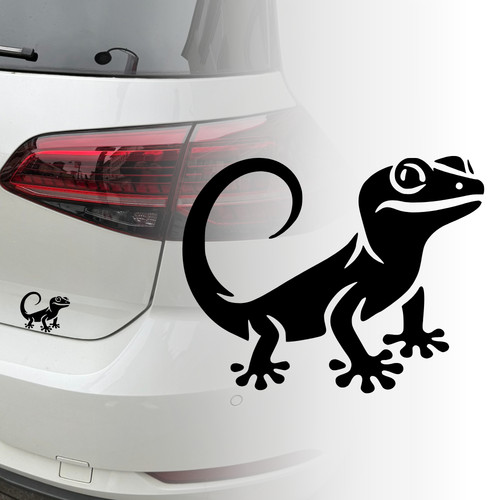 Auto aufkleber gekko natur - aufkleber,