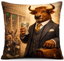 Börsen Bulle Kissen Vintage