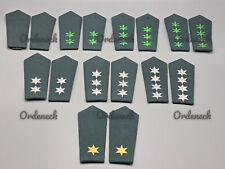 POLIZEI SCHULTERKLAPPEN - GRÜN SILBER GOLD - AUS ÜBERGANGSZEIT DDR ZU BRD - TOP!