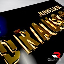 LED 3D Buchstaben - Wand Logo