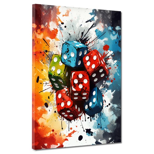 Pop art würfel glück spiel - art,
