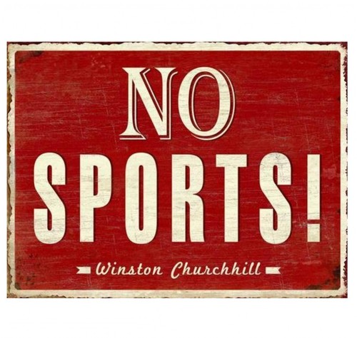 Blechschild sports - blechschild, sports!