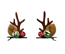 Haarklammern Elch Rentier Hirsch Geweih Weichnachtshaarschmuck Haarschmuck X-mas