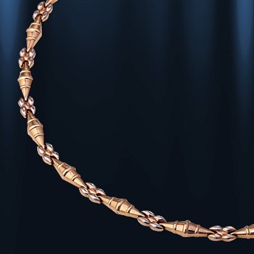 Collier kette bicolor - collier,
