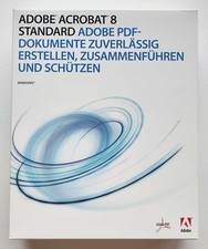Adobe Acrobat 8 Standard Std Windows Win Retail Box CD Deutsch PN: 22002166