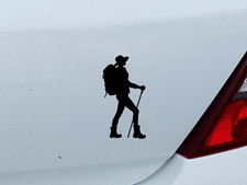 Auto Aufkleber Wandern Hiking Wanderung Bergen Kletern Autoaufkleber Frau