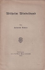 Wilhelm Windelband. Rickert