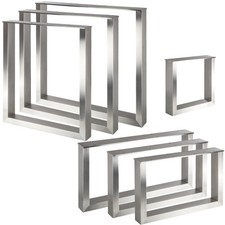 Tischgestell Tischbein Tischuntergestell Edelstahl KUFE Tiefe: 800 B-Ware