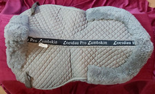 Neuwertig! Lammfell-Sattelpad, Lammfellpad, Sattelunterlage, schoko (17)