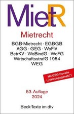 Mietrecht: Mietrecht des BGB (neu/alt) und EGBGB, W... | Buch | Zustand sehr gut