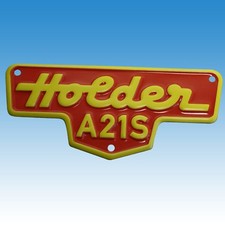 Holder A 21 S Blech Blechschild Typenschild Schmalspur Traktor Schlepper 015110